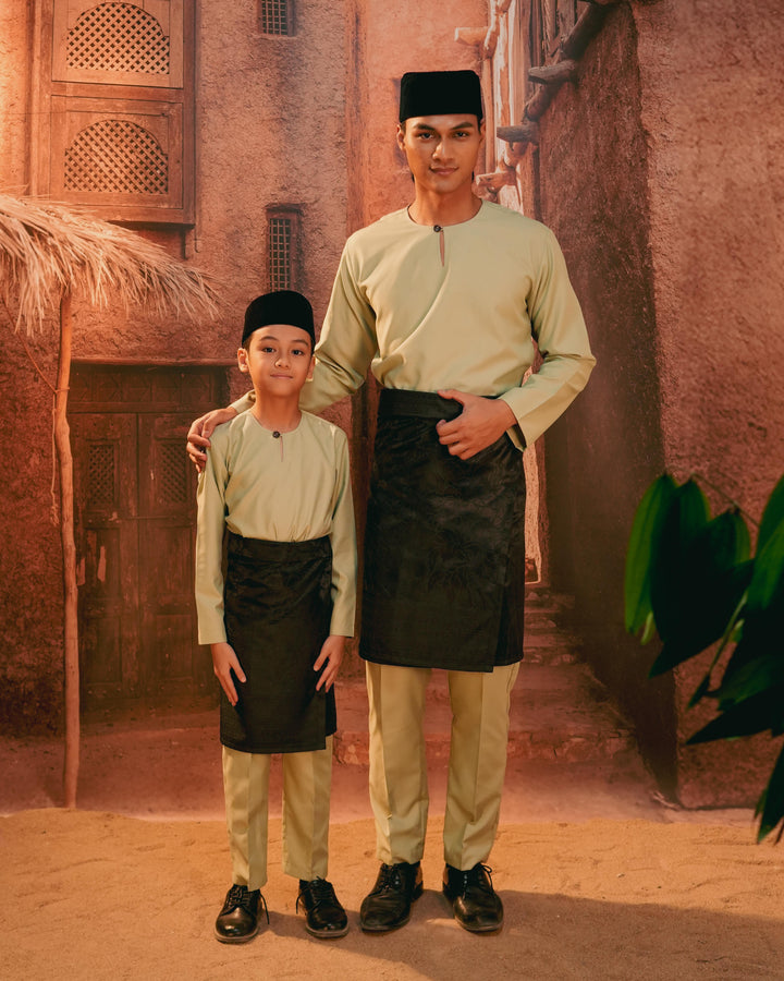 Bunga Raya Instant Sampin Adult - Black & Black