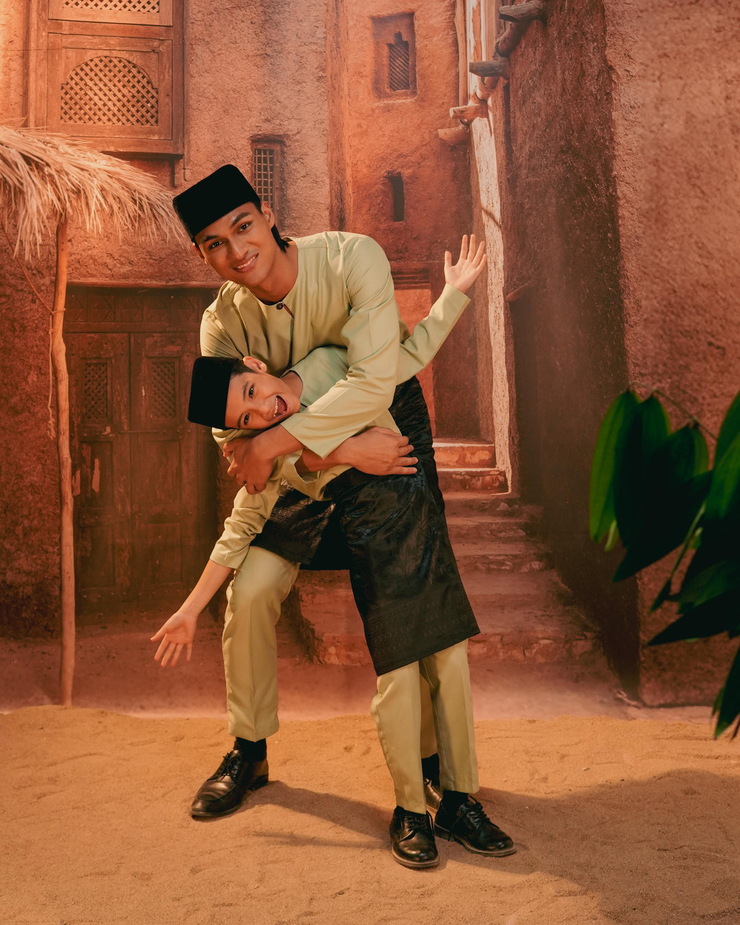 Bunga Raya Instant Sampin Kid - Black & Black