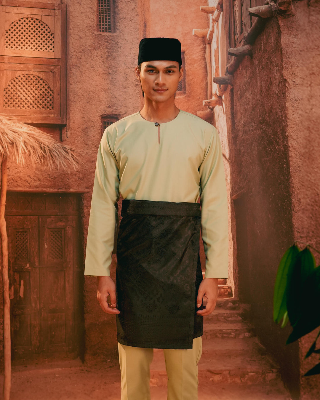 Kekwa Warisan Instant Sampin Adult - Black & Black