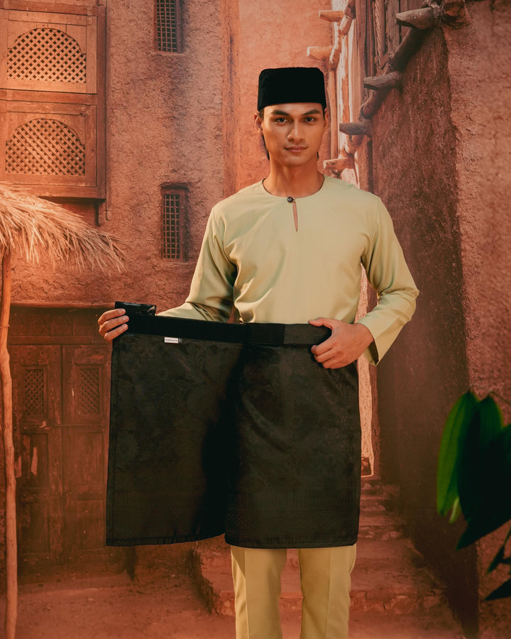 Kekwa Warisan Instant Sampin Adult - Black & Black