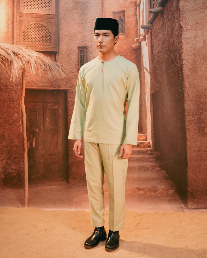 Baju Melayu Teluk Belanga - Sage Green - SampinExclusiveMy