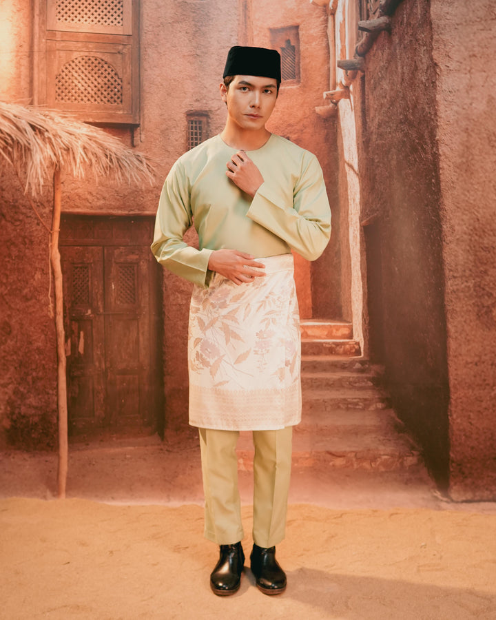 Baju Melayu Teluk Belanga - Sage Green - SampinExclusiveMy