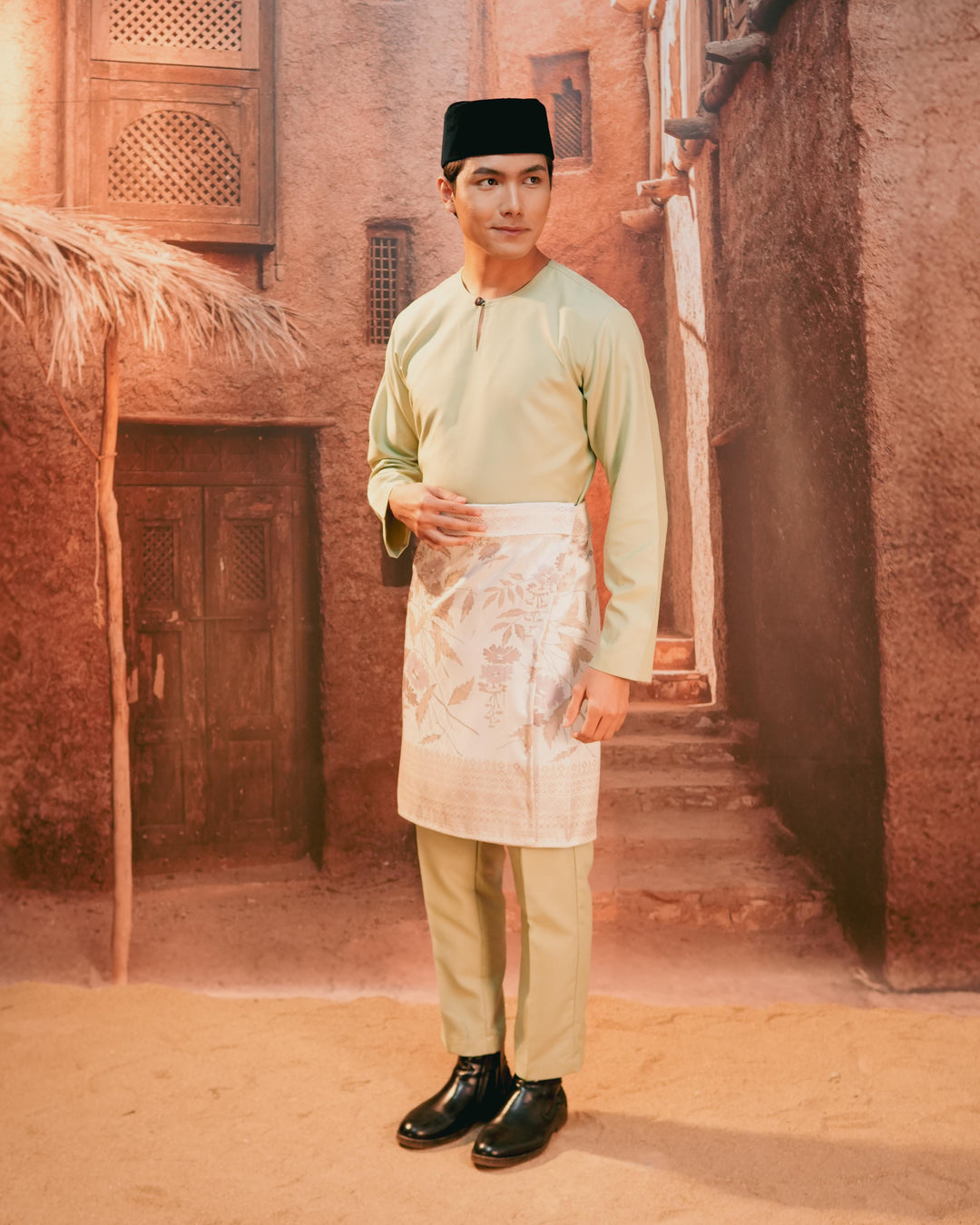 Baju Melayu Teluk Belanga - Sage Green - SampinExclusiveMy