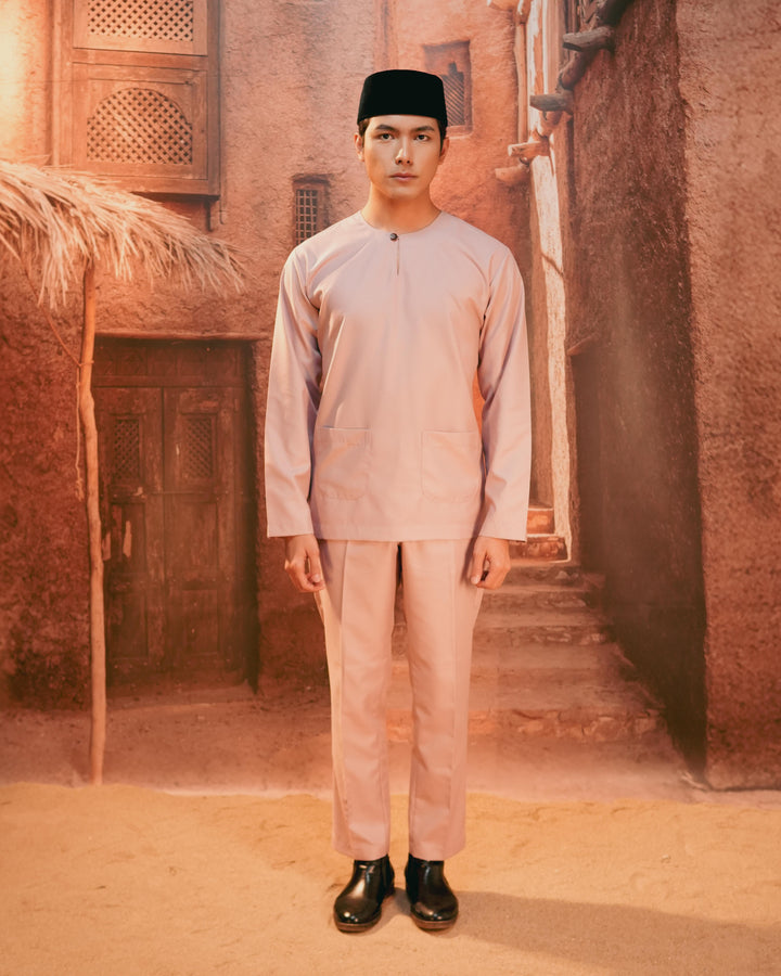 Baju Melayu Teluk Belanga - Dusty Pink - SampinExclusiveMy