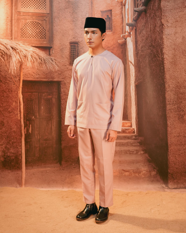 Baju Melayu Teluk Belanga - Dusty Pink - SampinExclusiveMy