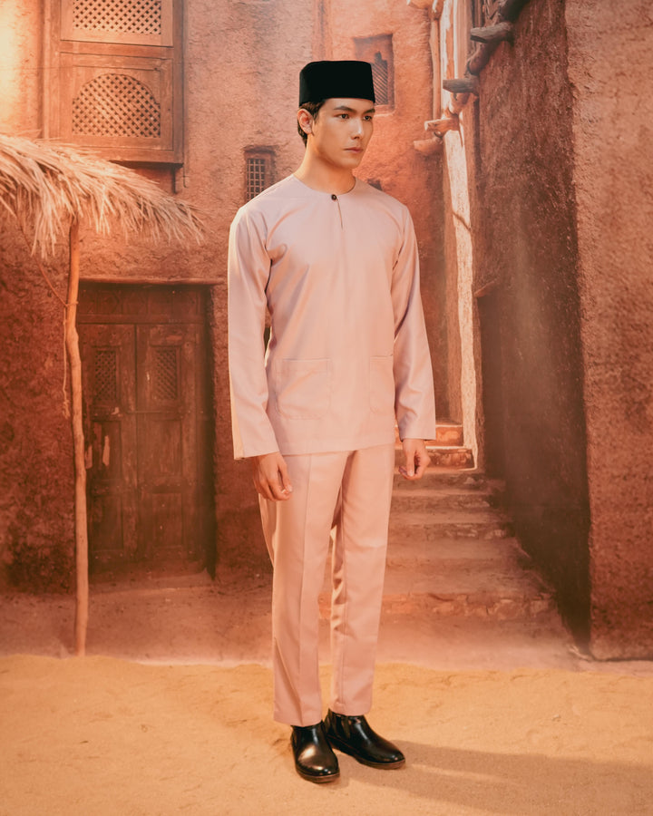 Baju Melayu Teluk Belanga - Dusty Pink - SampinExclusiveMy