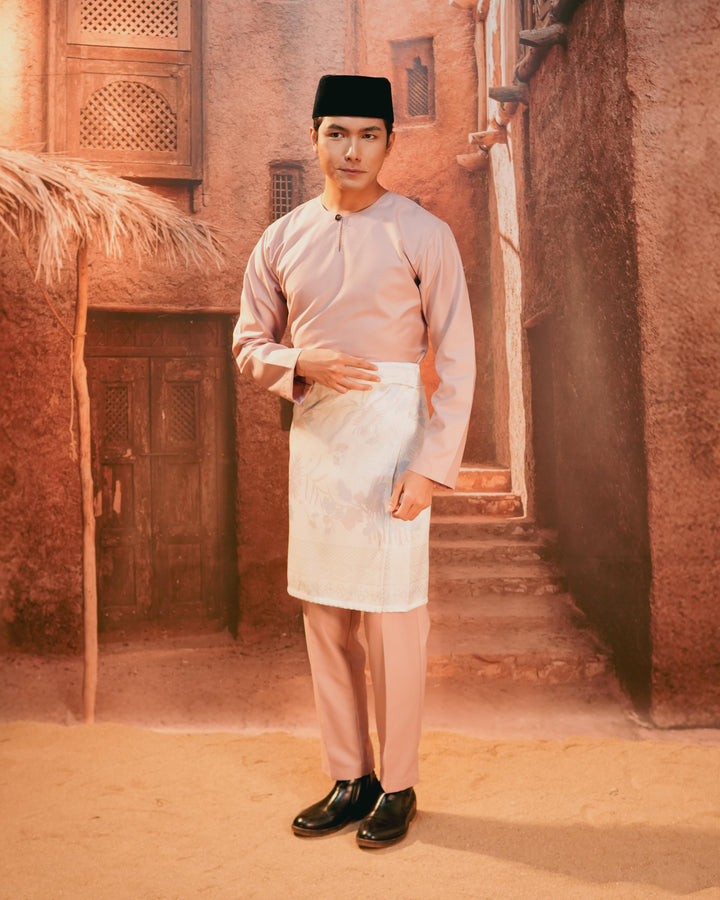 Baju Melayu Teluk Belanga - Dusty Pink - SampinExclusiveMy