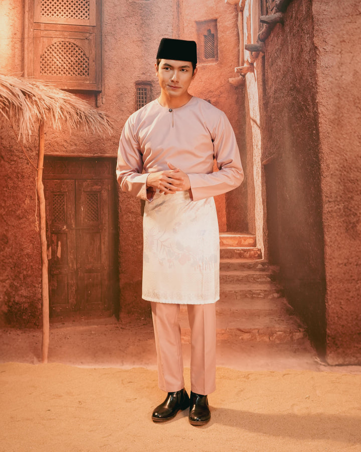 Baju Melayu Teluk Belanga - Dusty Pink - SampinExclusiveMy