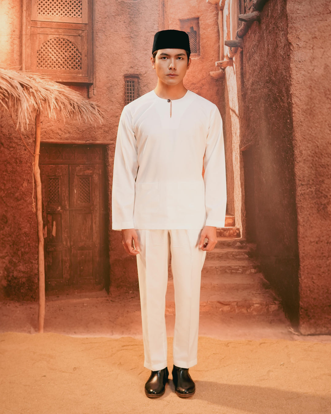 Baju Melayu Teluk Belanga - Offwhite - SampinExclusiveMy
