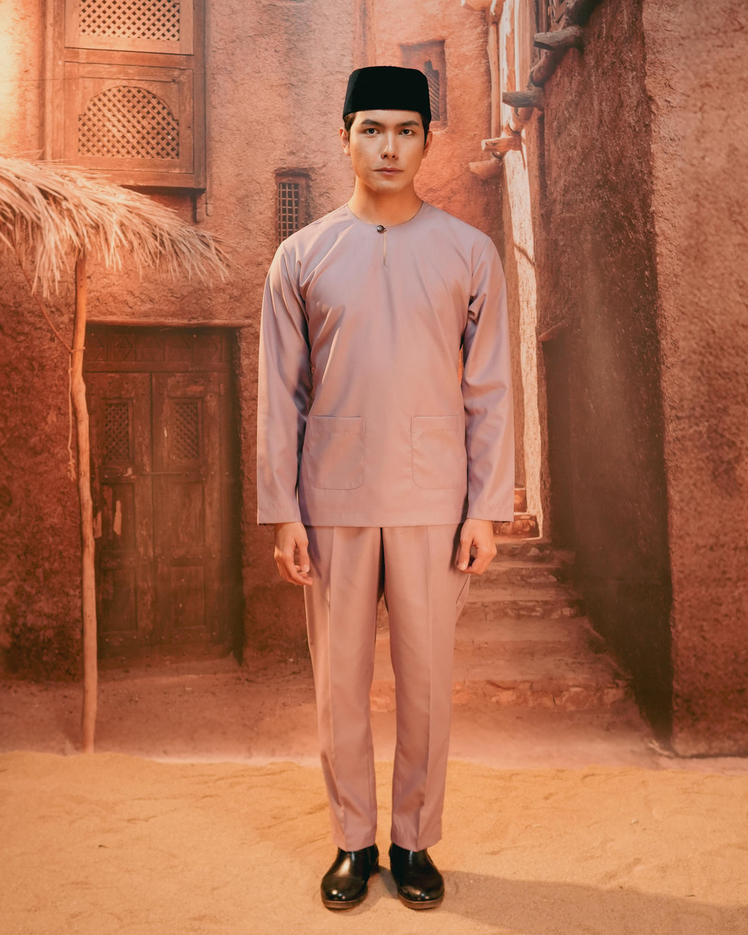 Baju Melayu Teluk Belanga - Soft Purple - SampinExclusiveMy