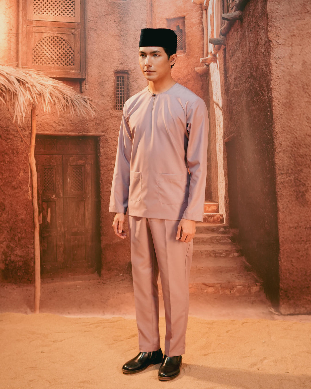 Baju Melayu Teluk Belanga - Soft Purple - SampinExclusiveMy
