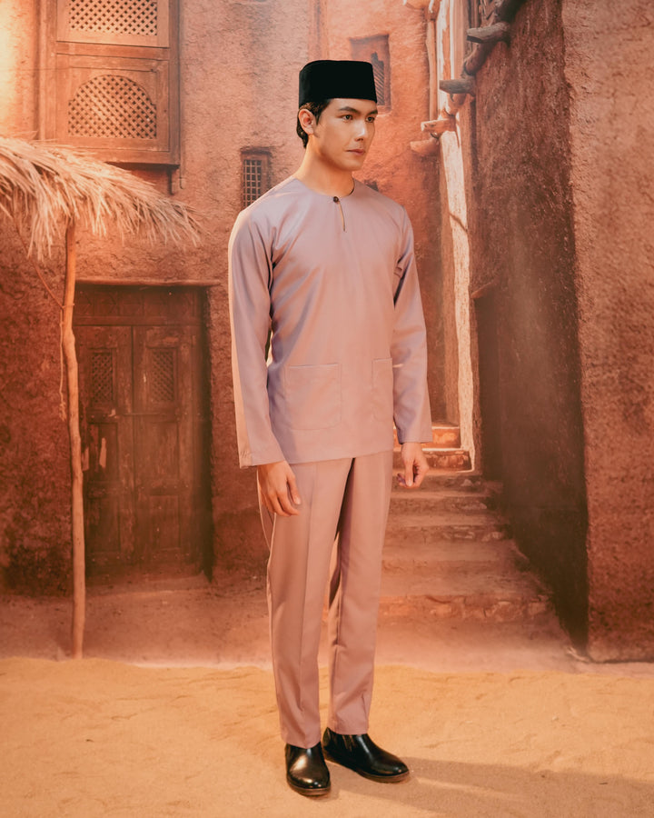 Baju Melayu Teluk Belanga - Soft Purple - SampinExclusiveMy