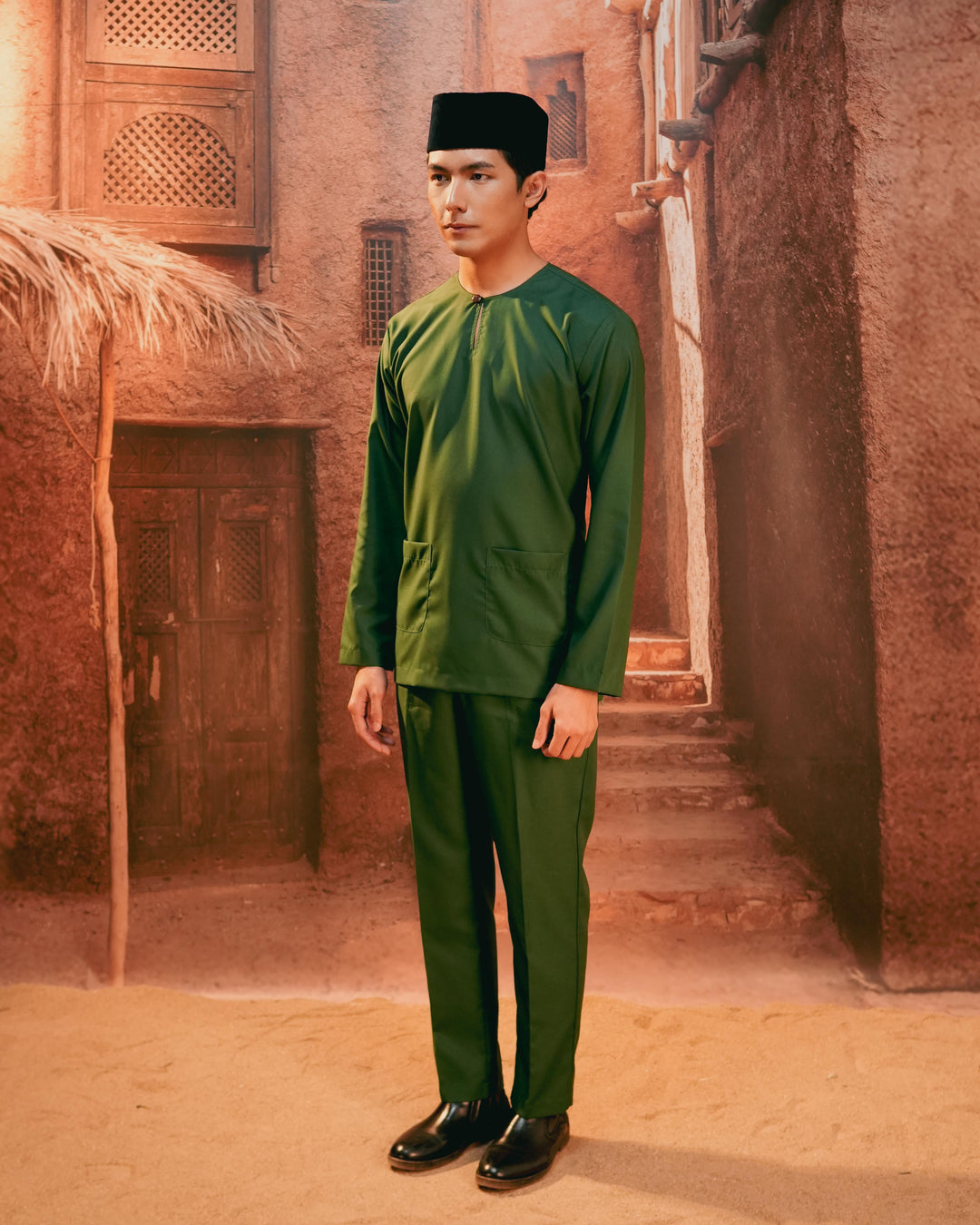 Baju Melayu Teluk Belanga - Emerald Green - SampinExclusiveMy