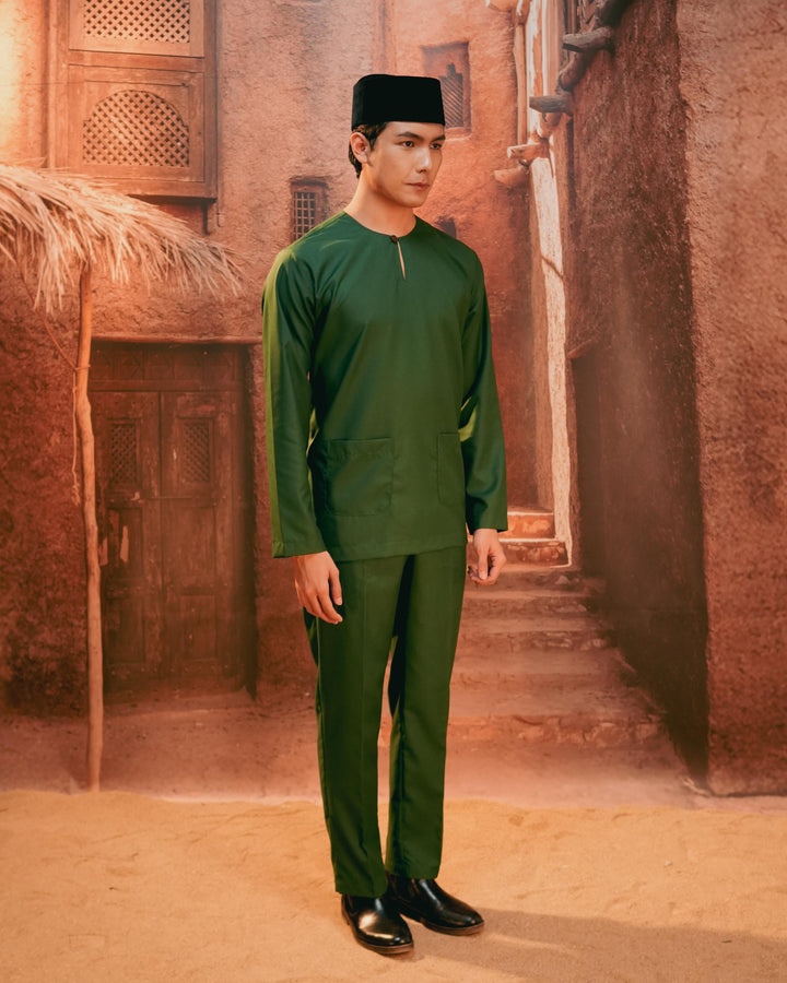 Baju Melayu Teluk Belanga - Emerald Green - SampinExclusiveMy