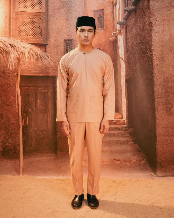 Baju Melayu Teluk Belanga - Nude - SampinExclusiveMy