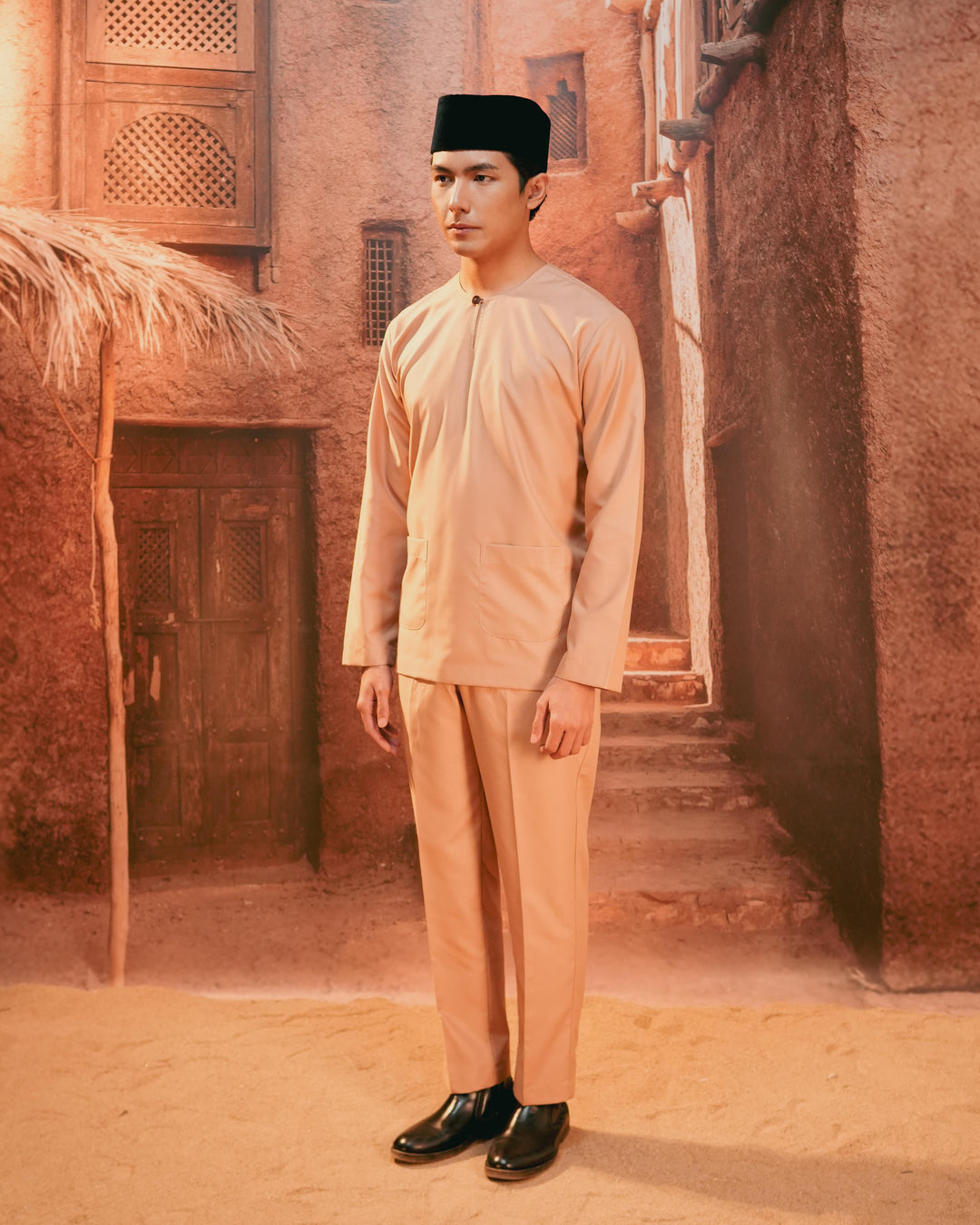 Baju Melayu Teluk Belanga - Nude - SampinExclusiveMy