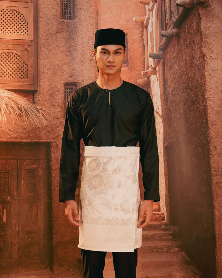 Kekwa Warisan Instant Sampin Adult - Offwhite & Silver