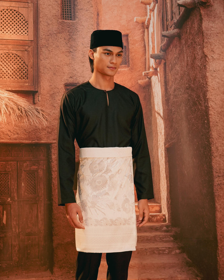 Kekwa Warisan Instant Sampin Adult - Offwhite & Silver