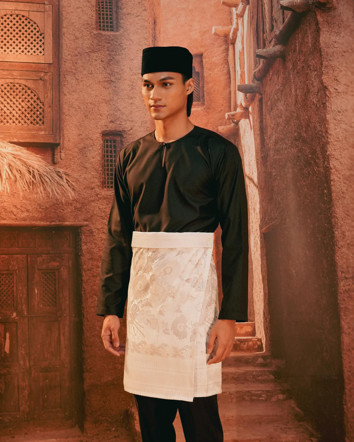 Kekwa Warisan Instant Sampin Adult - Offwhite & Silver