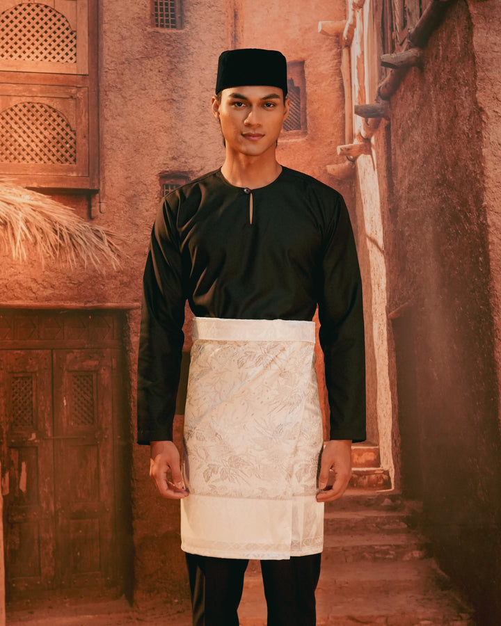 Seri Istana Instant Sampin Adult - Offwhite & Silver