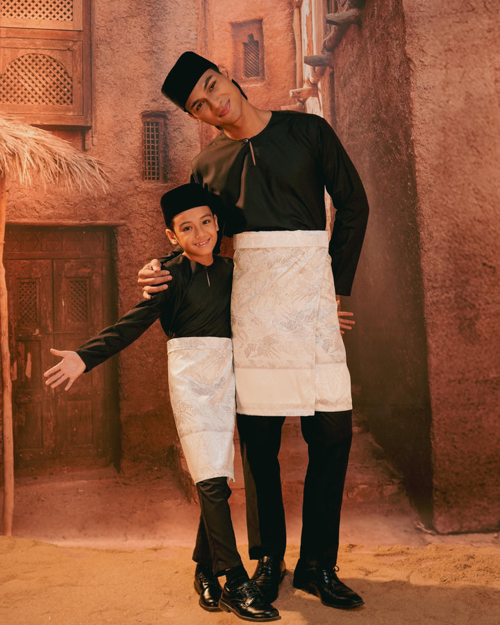 Seri Istana Instant Sampin Adult - Offwhite & Silver