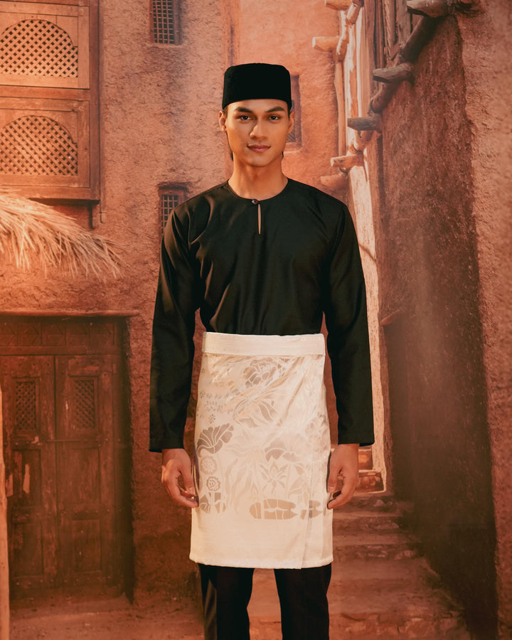 Rimba Hijau Instant Sampin Adult - Offwhite & Silver