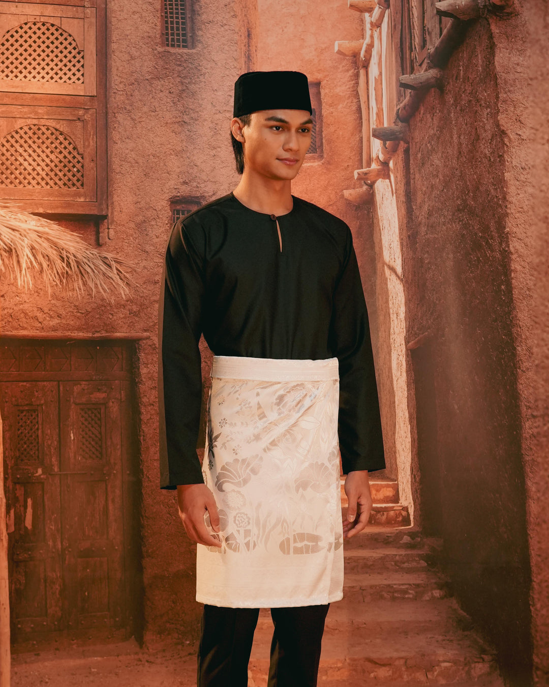 Rimba Hijau Instant Sampin Adult - Offwhite & Silver