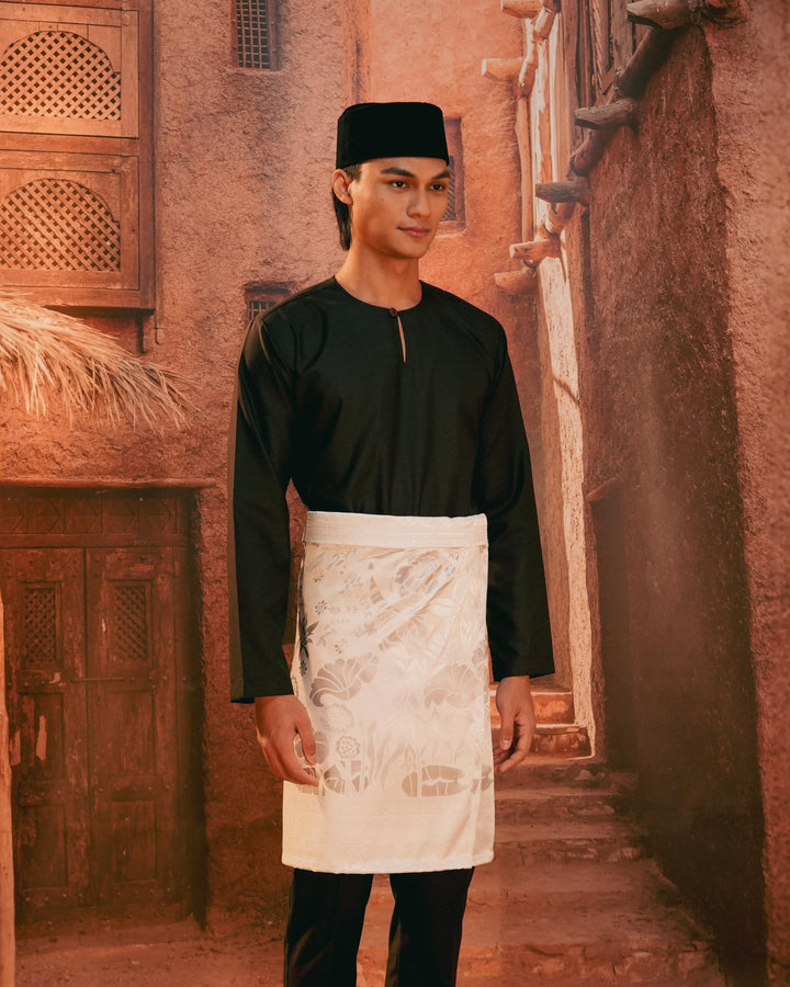 Rimba Hijau Instant Sampin Adult - Offwhite & Silver