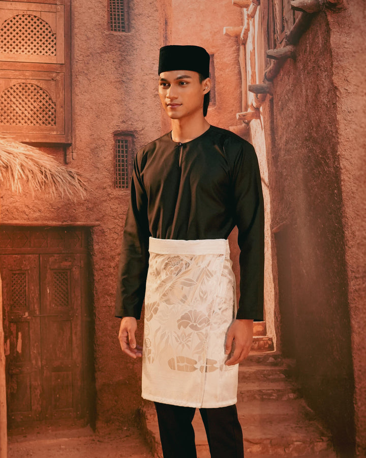 Rimba Hijau Instant Sampin Adult - Offwhite & Silver