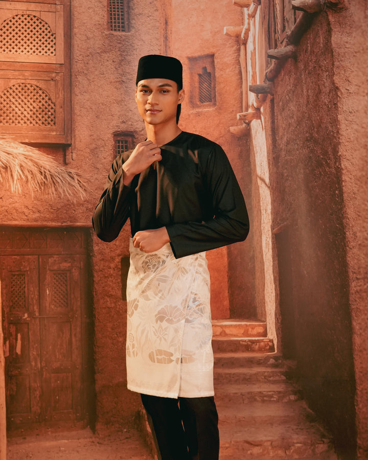 Rimba Hijau Instant Sampin Adult - Offwhite & Silver