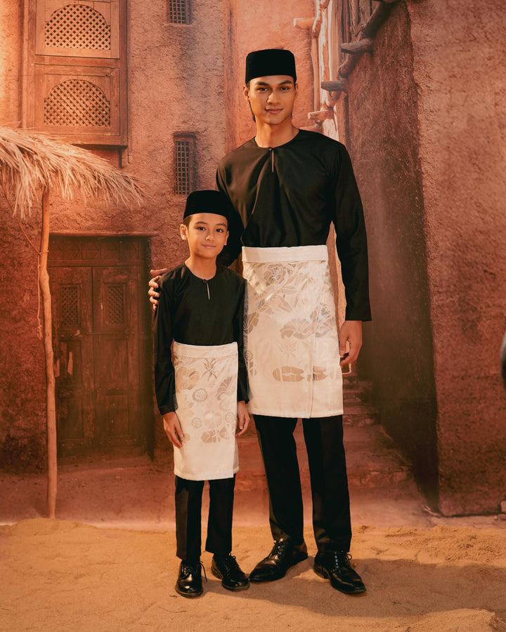 Rimba Hijau Instant Sampin Kid - Offwhite & Silver