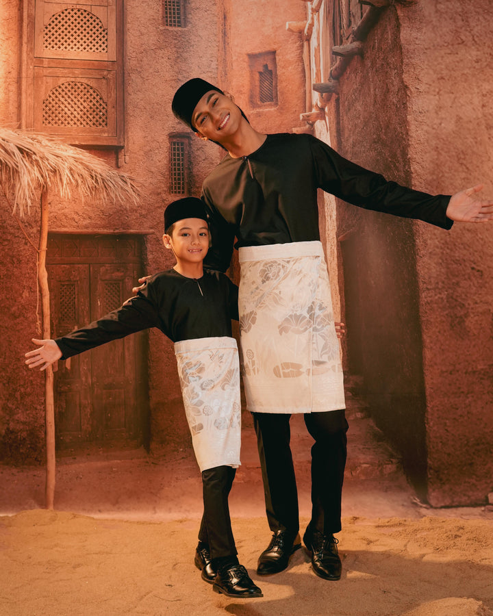 Rimba Hijau Instant Sampin Adult - Offwhite & Silver