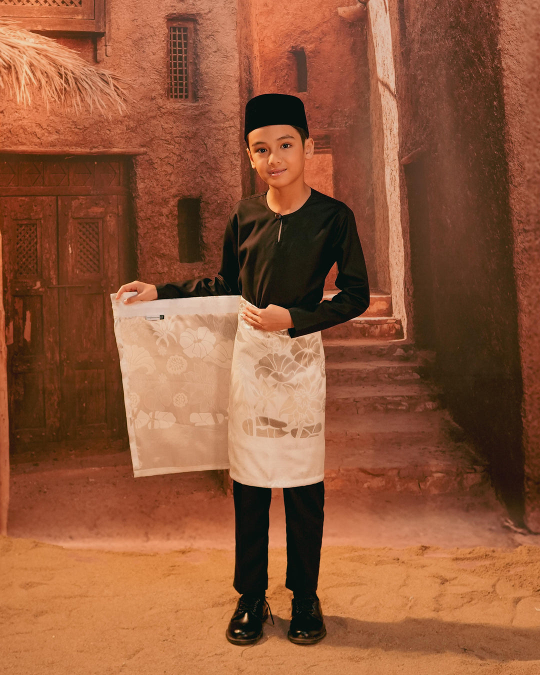 Rimba Hijau Instant Sampin Kid - Offwhite & Silver