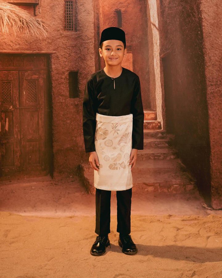 Rimba Hijau Instant Sampin Kid - Offwhite & Silver