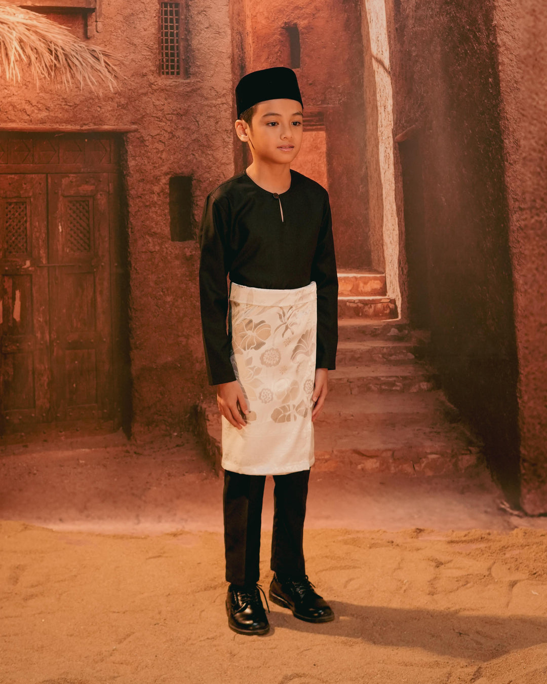 Rimba Hijau Instant Sampin Kid - Offwhite & Silver