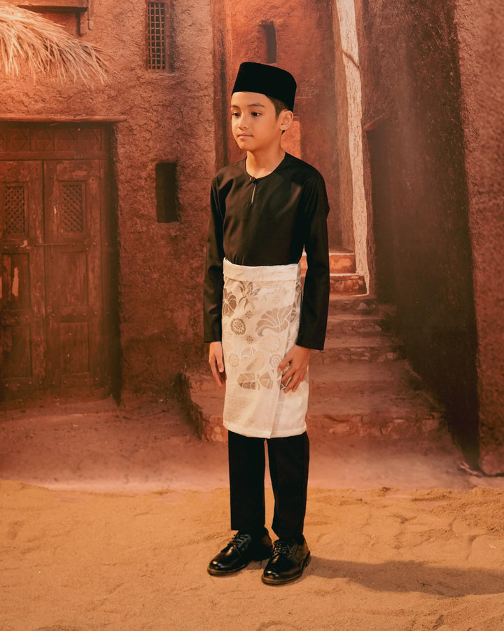 Rimba Hijau Instant Sampin Kid - Offwhite & Silver