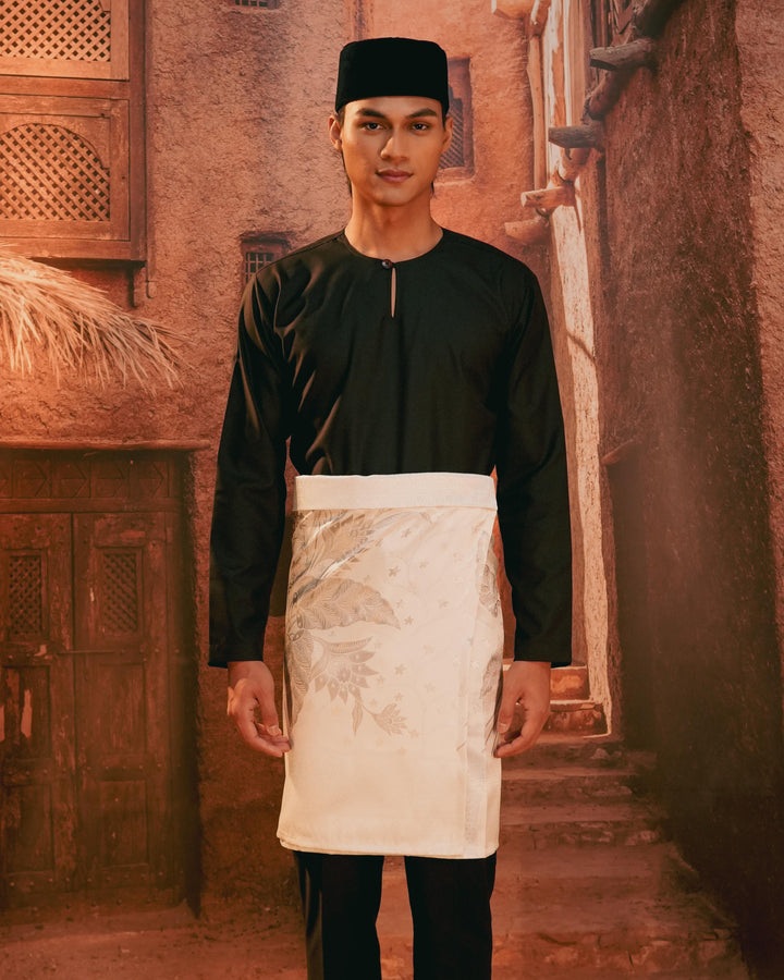 Bunga Seri Instant Sampin Adult - Offwhite & Silver