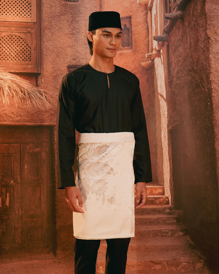 Bunga Seri Instant Sampin Adult - Offwhite & Silver