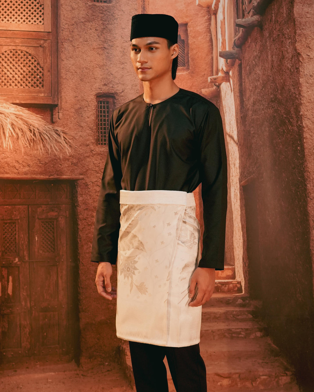 Bunga Seri Instant Sampin Adult - Offwhite & Silver