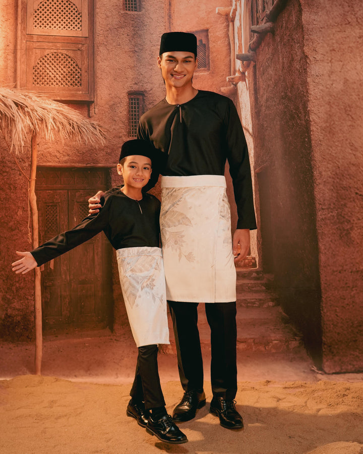 Bunga Seri Instant Sampin Adult - Offwhite & Silver