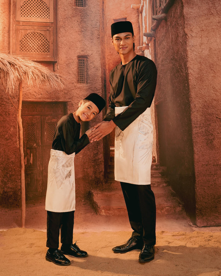 Bunga Seri Instant Sampin Kid - Offwhite & Silver