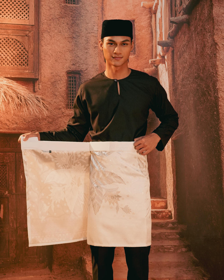 Bunga Seri Instant Sampin Adult - Offwhite & Silver