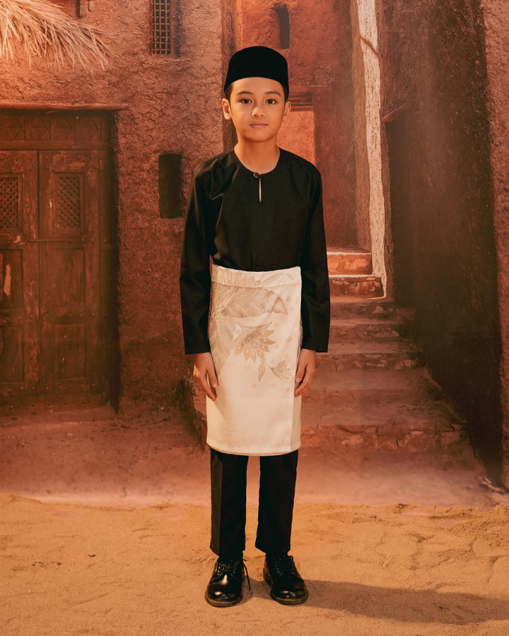 Bunga Seri Instant Sampin Kid - Offwhite & Silver