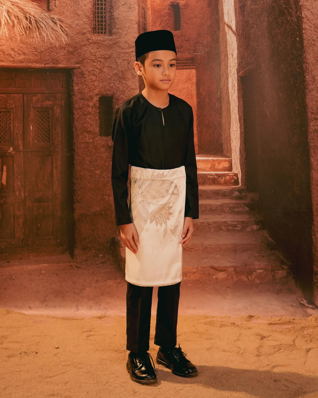 Bunga Seri Instant Sampin Kid - Offwhite & Silver