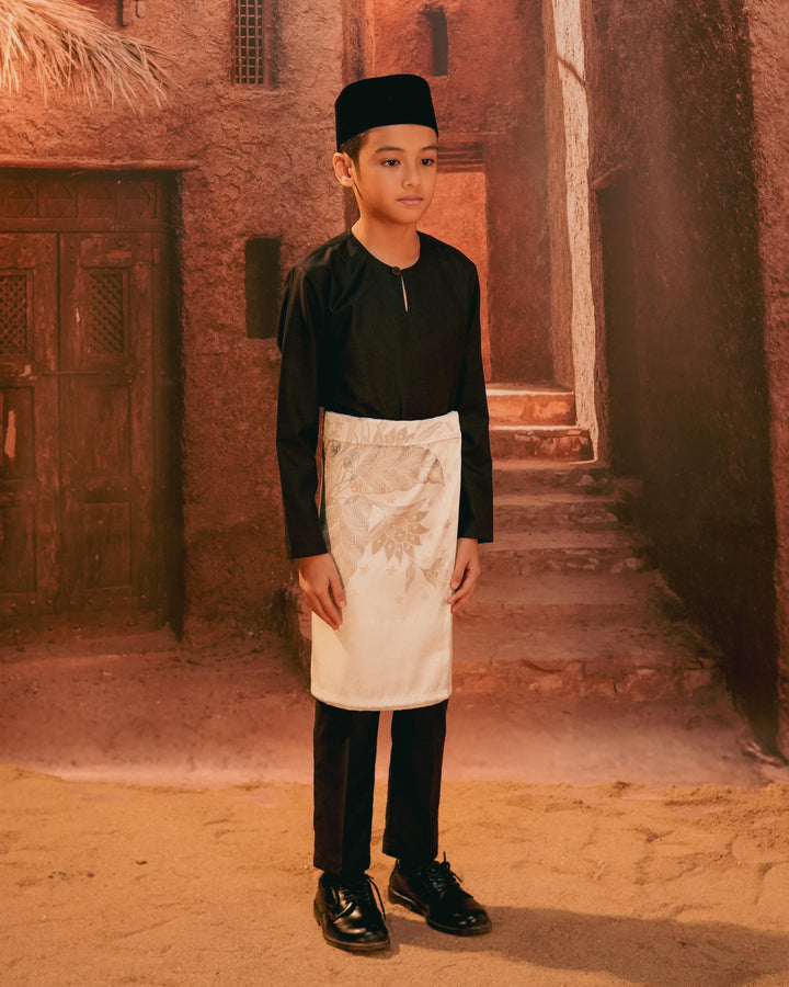 Bunga Seri Instant Sampin Kid - Offwhite & Silver