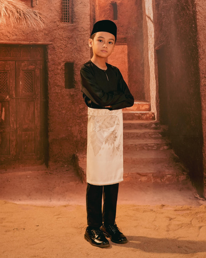 Bunga Seri Instant Sampin Kid - Offwhite & Silver