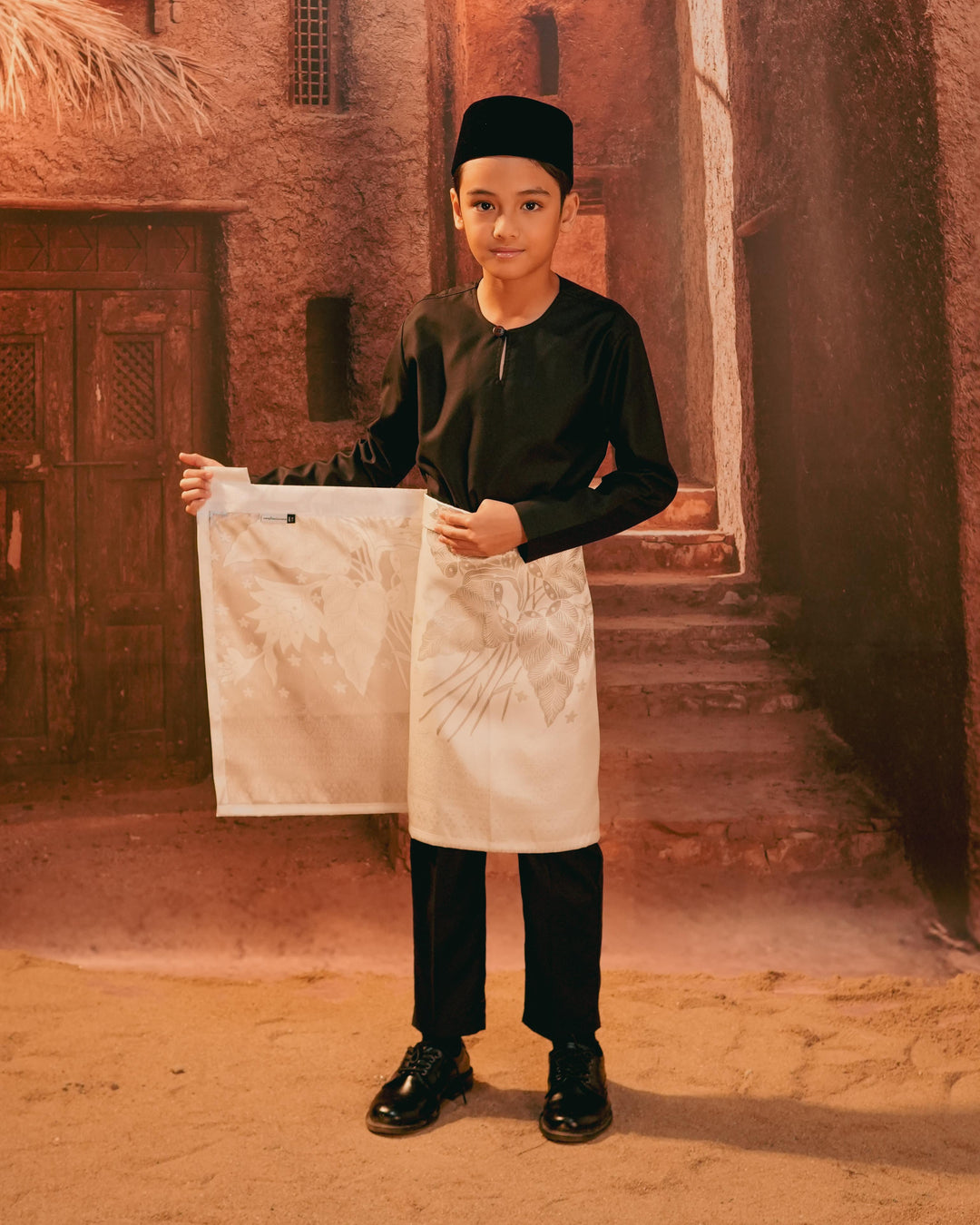 Bunga Seri Instant Sampin Kid - Offwhite & Silver