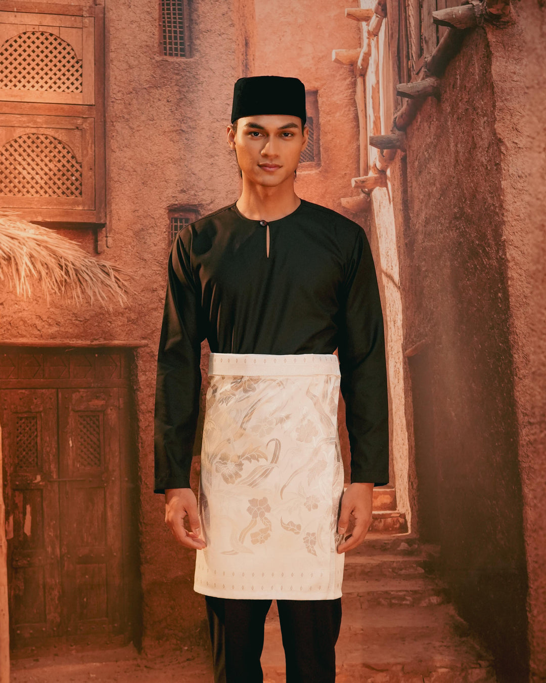 Anyaman Lestari Instant Sampin Adult - Offwhite & Silver