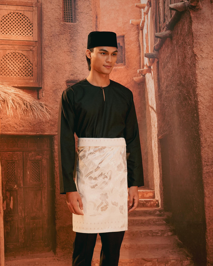 Anyaman Lestari Instant Sampin Adult - Offwhite & Silver