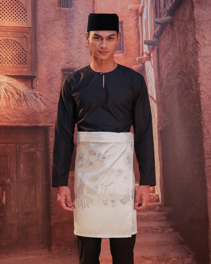 Purnama Instant Sampin Adult - Offwhite & Silver - SampinExclusiveMy